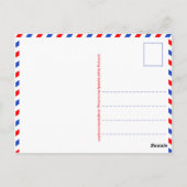 Briefkaart "Postcrossende Speechbubbles" (Achterkant)