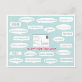 Briefkaart "Postcrossende Speechbubbles" (Voorkant)