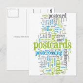 Briefkaart "Postcrossover green" (Voorkant / Achterkant)