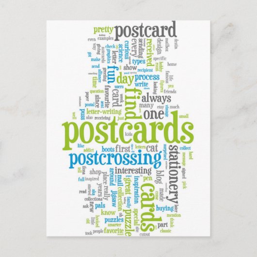 Briefkaart "Postcrossover green" (Voorkant)