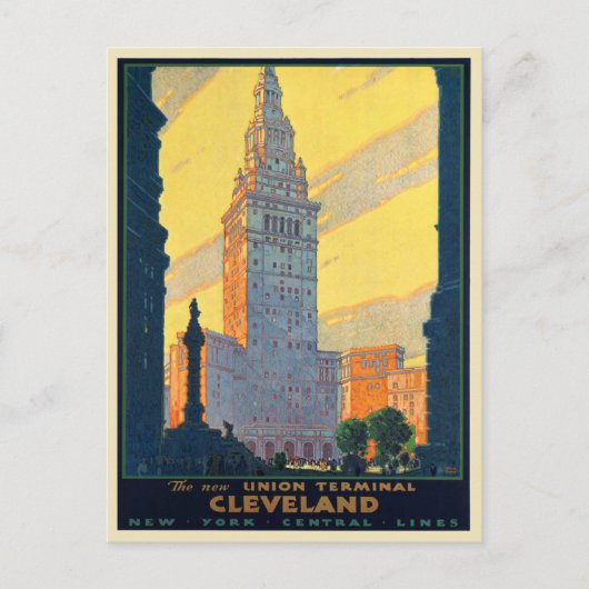 Briefkaart Poster Print voor New York Central Line (Voorkant)