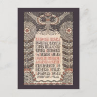 Briefkaart Poster tentoonstelling bilibin