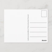 Briefkaart "Postkruising blue" (Achterkant)