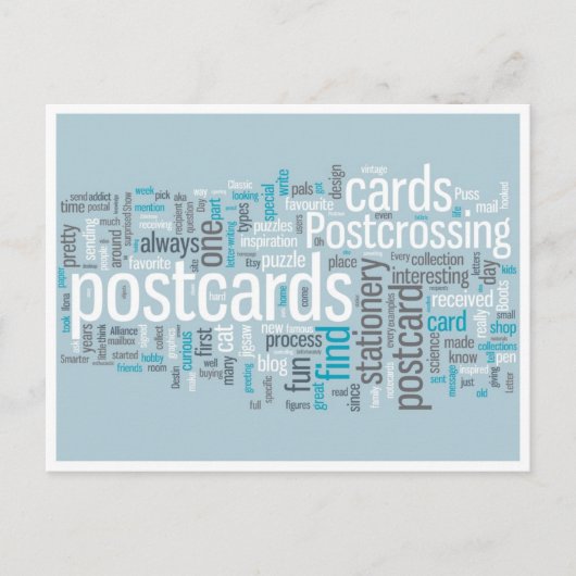 Briefkaart "Postkruising blue" (Voorkant)