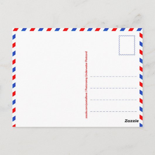 Briefkaart "Postkruising underwater" (Achterkant)