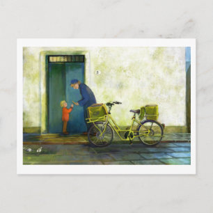 Briefkaart Postman