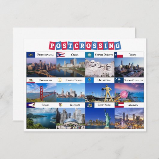 Briefkaart postovergangen (Voorkant / Achterkant)