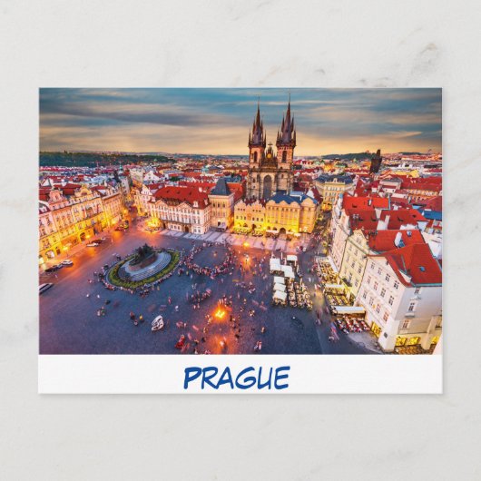 Briefkaart Praag (Voorkant)
