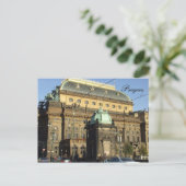 Briefkaart Praag het nationaal theater (Staand voorkant)