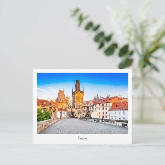 Briefkaart Praag in Tsjechië (Staand voorkant)