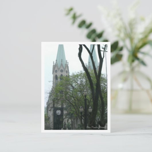 Briefkaart Praça da Sé - Gepersonaliseerd (Staand voorkant)