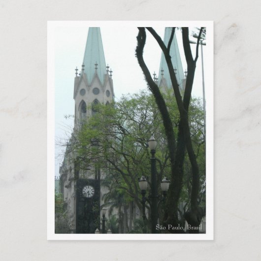 Briefkaart Praça da Sé - Gepersonaliseerd (Voorkant)