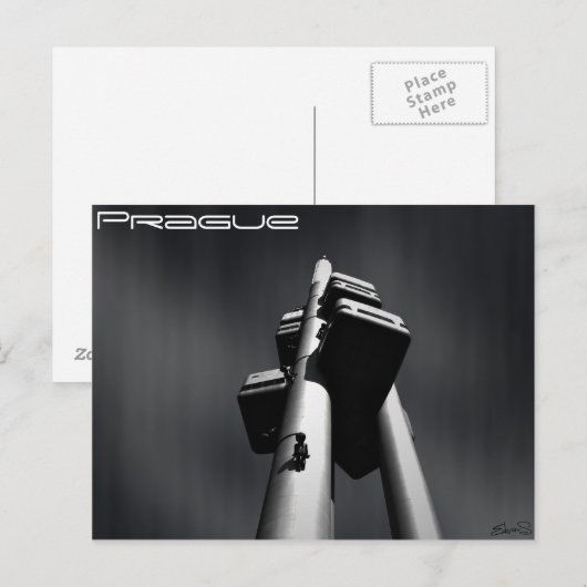 Briefkaart Prague TV Tower (Voorkant / Achterkant)