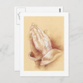 Briefkaart Praying Hands (Voorkant / Achterkant)