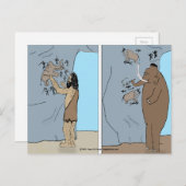 briefkaart "Prehistorische Spin" (Voorkant / Achterkant)