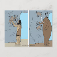 briefkaart "Prehistorische Spin"