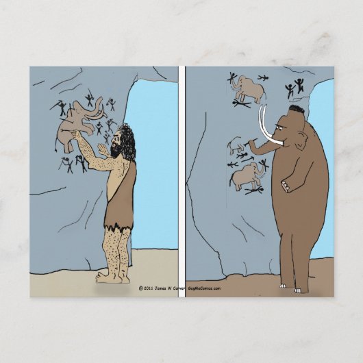 briefkaart "Prehistorische Spin" (Voorkant)