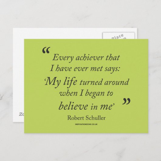 briefkaart "Prestatie-offerte" (Voorkant / Achterkant)