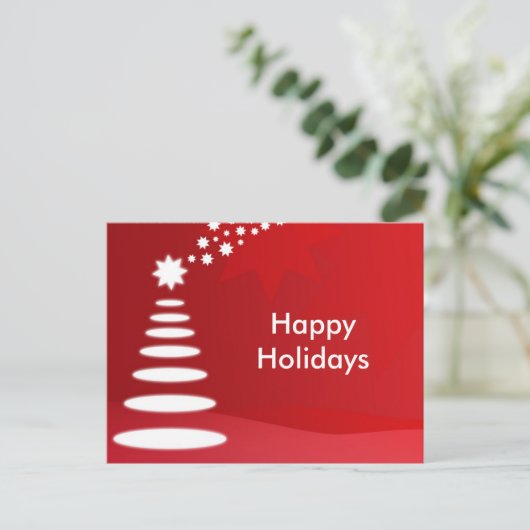 Briefkaart Prettige feestdagen (Staand voorkant)