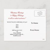 Briefkaart Prettige feestdagen Xmas Vrolijk Kerstf (Achterkant)