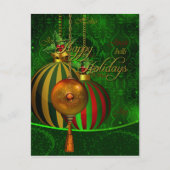 Briefkaart Prettige feestdagen Xmas Vrolijk Kerstf (Voorkant)