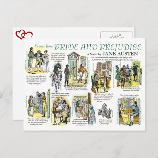 Briefkaart Pride & Prejudice (Voorkant / Achterkant)