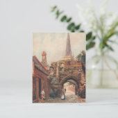 Briefkaart Prins Gate Leicester van Rupert (Staand voorkant)
