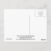 Briefkaart, Promenade des Anglais, Nice Briefkaart (Achterkant)