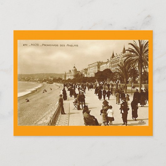 Briefkaart, Promenade des Anglais, Nice Briefkaart (Voorkant)