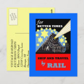 BRIEFKAART PROMO VOOR  SPOORWEGTREINTRIPS (Voorkant / Achterkant)