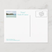 briefkaart-, PROVIDENCIALEN-, TURKS- EN CAICOSEILA Briefkaart (Achterkant)