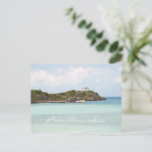 briefkaart-, PROVIDENCIALEN-, TURKS- EN CAICOSEILA Briefkaart (Staand voorkant)