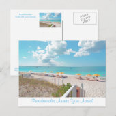 briefkaart "PROVIDENCIALES AFWACHT VAN UW ARRIVAL" (Voorkant / Achterkant)