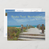briefkaart/Providenciales/Turks en Caicos/Paradise Briefkaart (Voorkant / Achterkant)