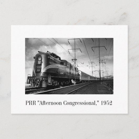 Briefkaart - PRR "Aftermiddagcongressional" 1952 (Voorkant)
