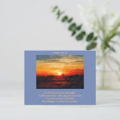 Briefkaart - Psalm 59:16 's ochtends (Staand voorkant)