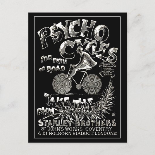 Briefkaart: Psycho Cycles Briefkaart (Voorkant)