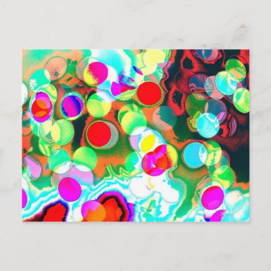 Briefkaart Psychodelische lichten (Voorkant)
