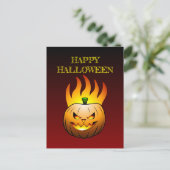 Briefkaart Pumpkin Halloween (Staand voorkant)