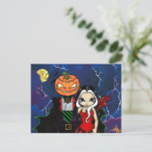 briefkaart "Pumpkin King's Night Out" (Staand voorkant)