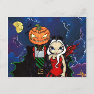 briefkaart "Pumpkin King's Night Out"