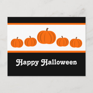 Briefkaart Pumpkin Row Halloween