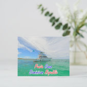 Briefkaart PUNTA CANA BOAT (Staand voorkant)