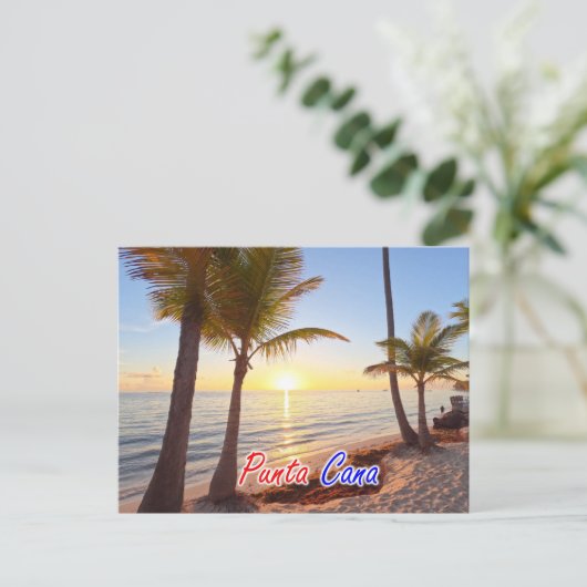 Briefkaart PUNTA CANA SUNRISE AMANECER (Staand voorkant)