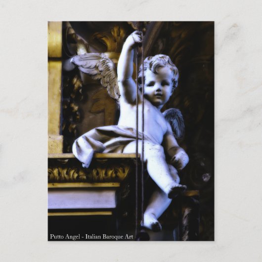 Briefkaart Putto Angel (Voorkant)