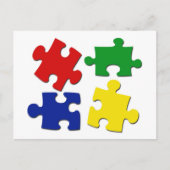 Briefkaart puzzelstukjes (Voorkant)