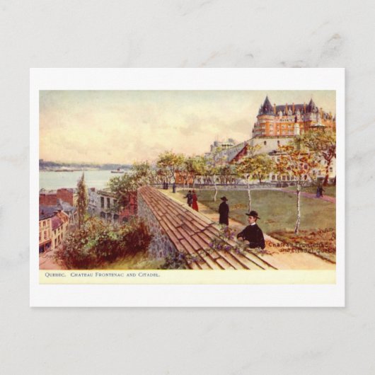 Briefkaart, Quebec, Chateau Frontenac Briefkaart (Voorkant)