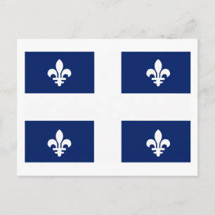 Briefkaart Quebec Flag (provincie)