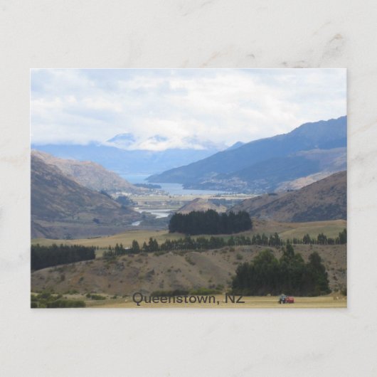 Briefkaart Queenstown Nieuw-Zeeland (Voorkant)