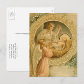 Briefkaart (Quote): Liefde kwam neer met Kerstmis (Voorkant / Achterkant)